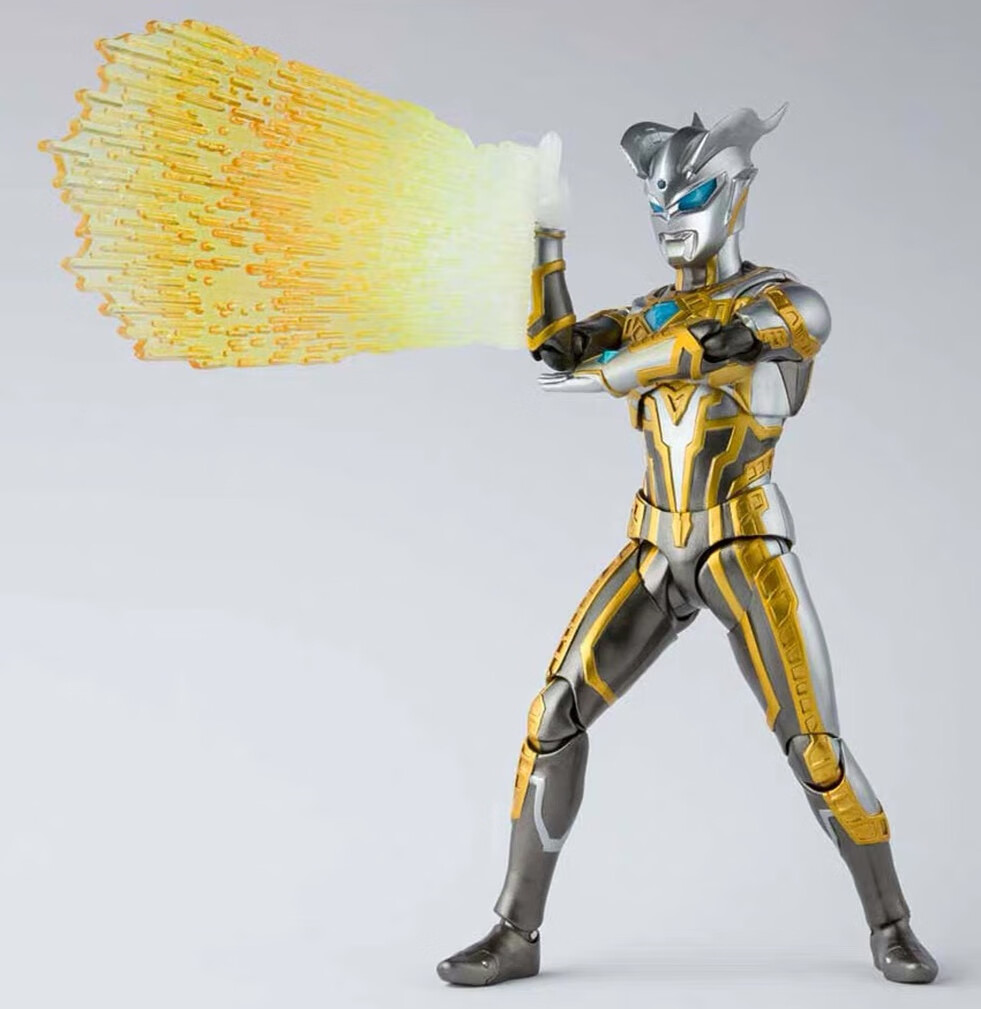 奥特曼闪耀形态儿童男关节可动玩具人偶 【发光版欧布原生形态】支架