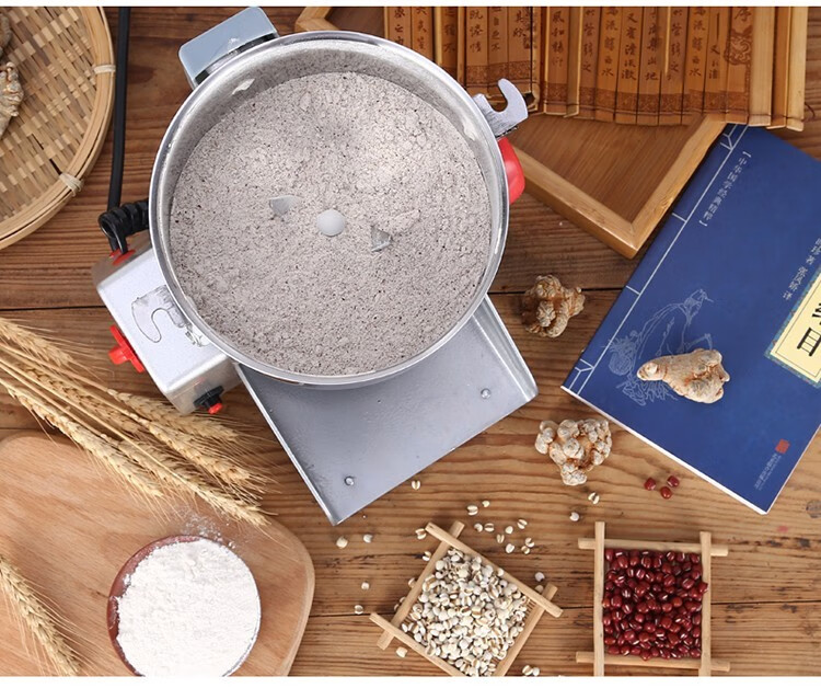 辉荣星粉碎机不锈钢中药磨粉机家用电动药材打粉机多功能商用五谷杂粮