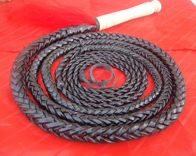 纯牛皮鞭响鞭健身鞭甩鞭长鞭武术防身鞭陀螺鞭子25米以下鞭身无红穗