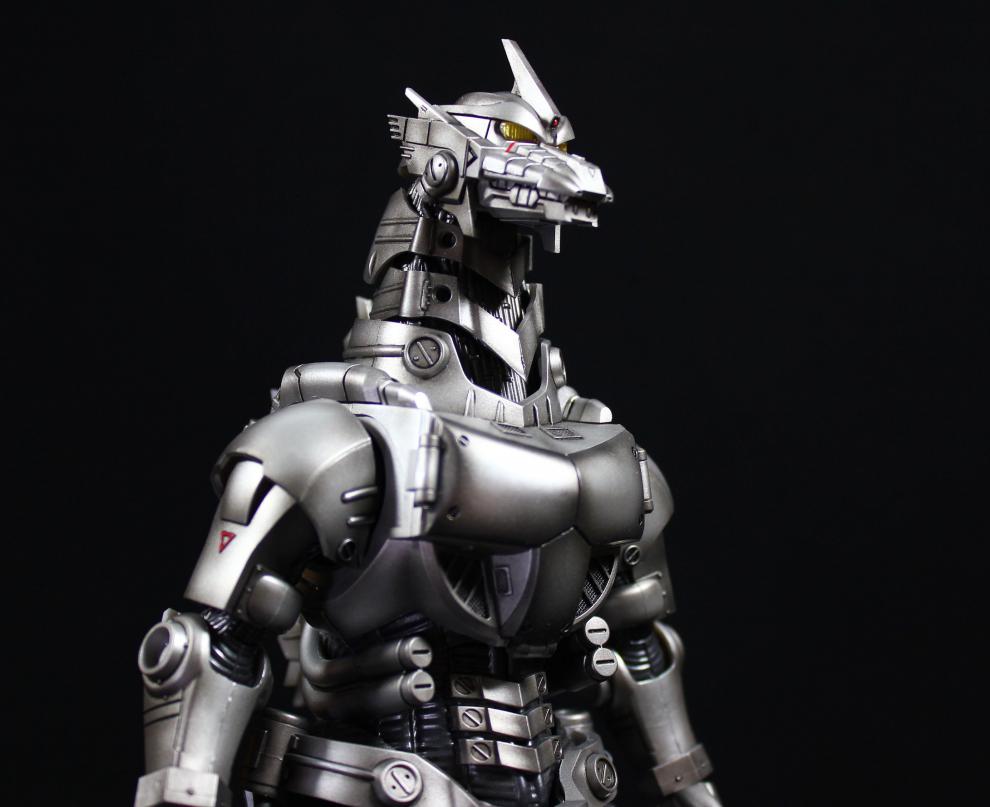 机械哥斯拉三式机龙手办 机械哥斯拉三式机龙全身喷涂 shm品川终决战