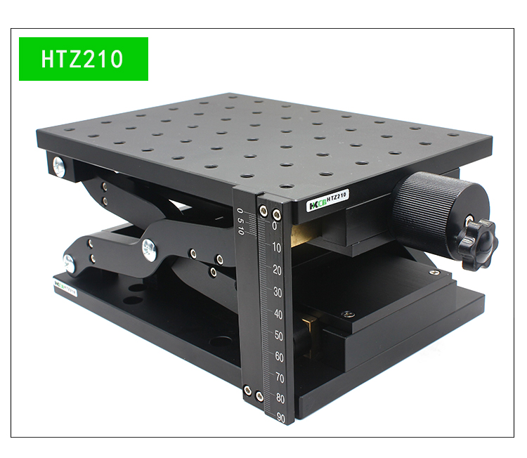 适用于定制z轴剪式手动升降台60110程大负载平移台光学实验精密位移台