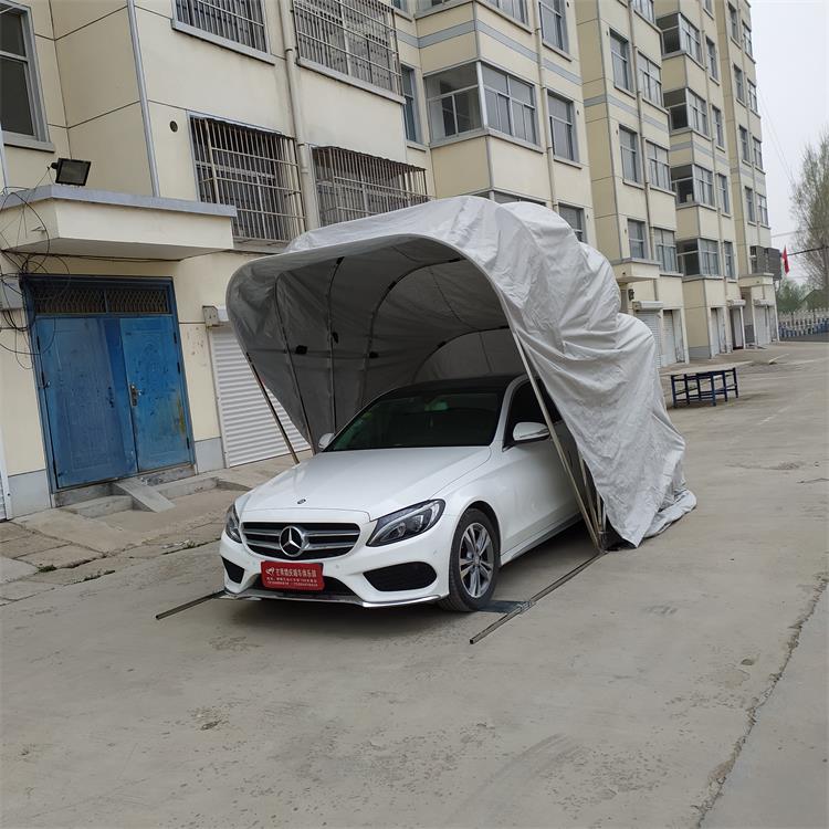 移动液压停车棚折叠汽车车库简易伸缩防晒自动遮阳篷防雨户外车罩定制