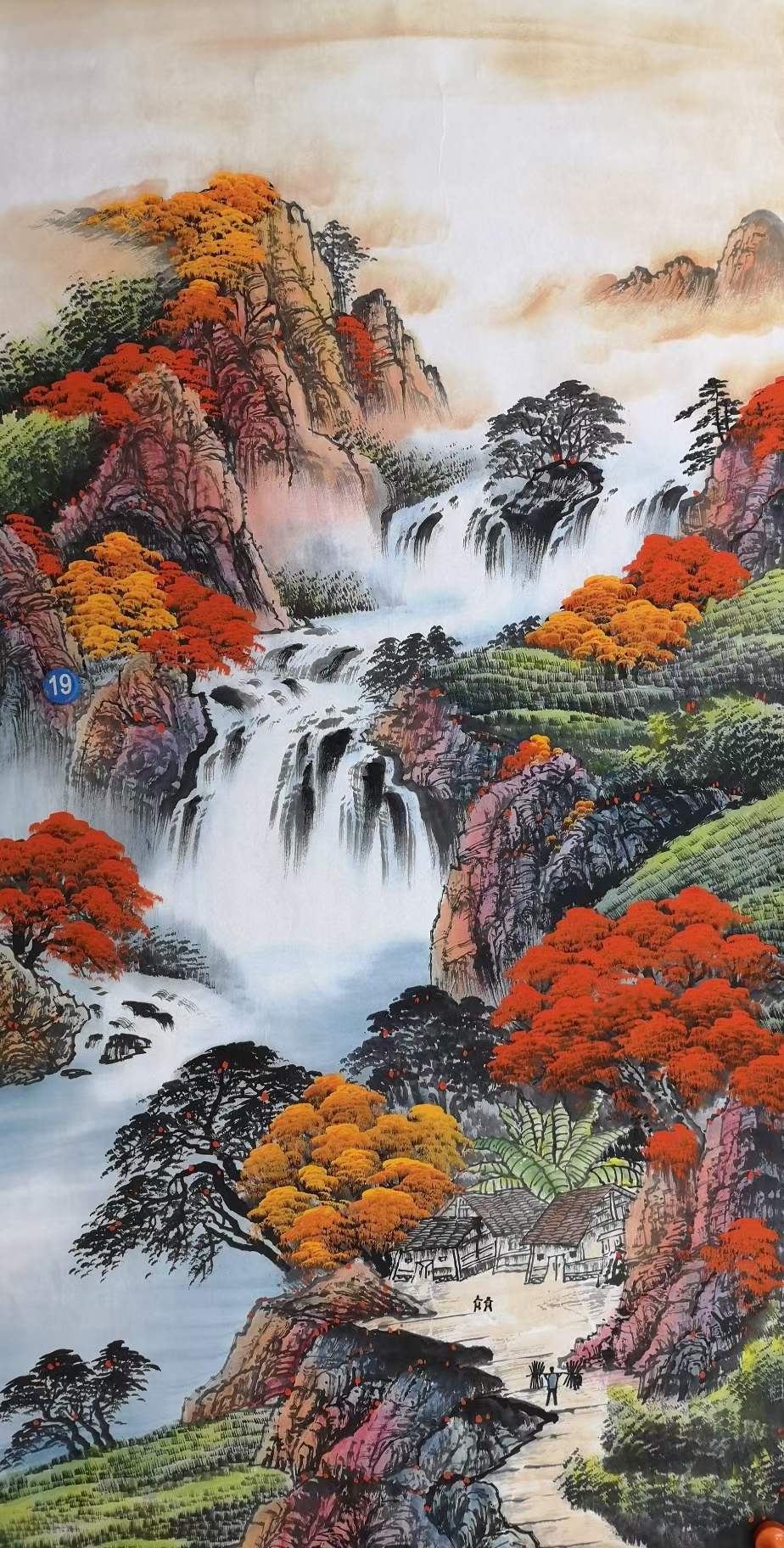 纯手绘国画山水画鸿运当头玄关走廊挂画字画鸿运千秋画芯宣纸材质 5