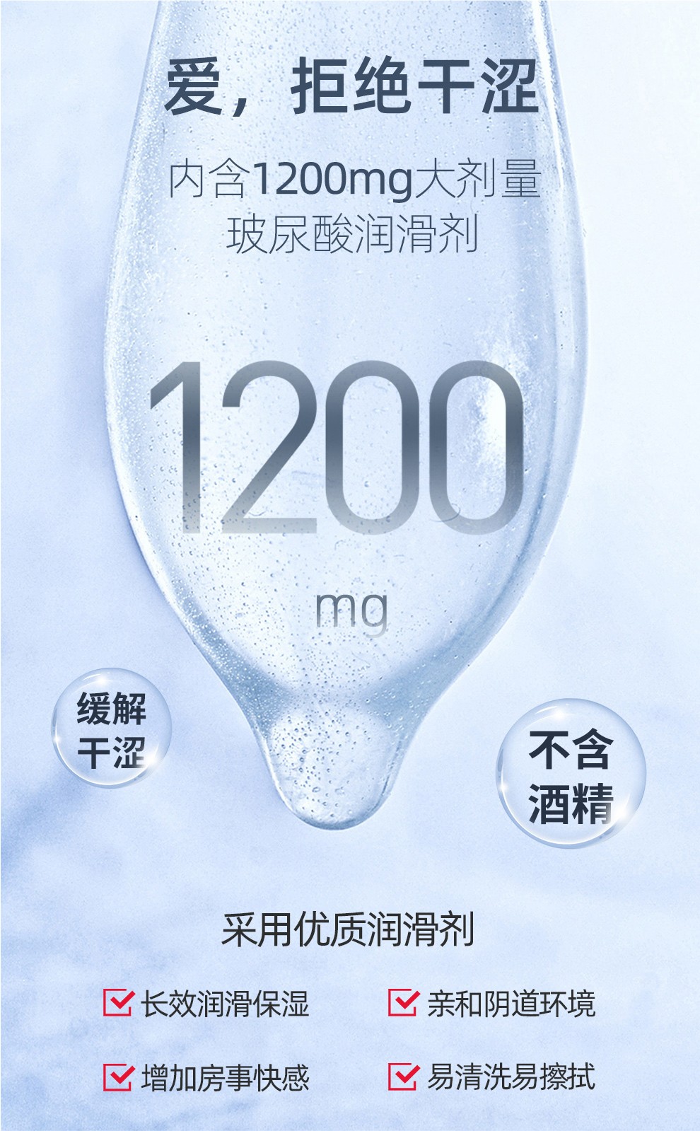 涩井 避孕套 安全套 001超薄避孕套 0.01玻尿酸 延时持久套套 成人计生情趣用品 001超薄装-7只装