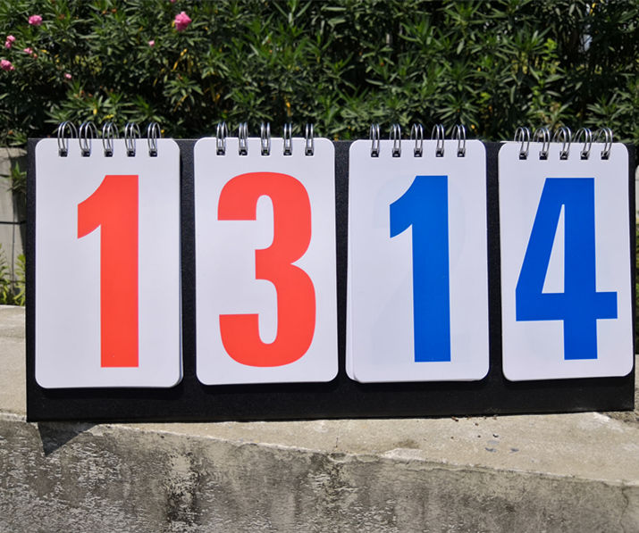 记分牌 计分牌 计分板 比赛计分 知识竞赛 翻分牌 2位3位4位 三位数蓝