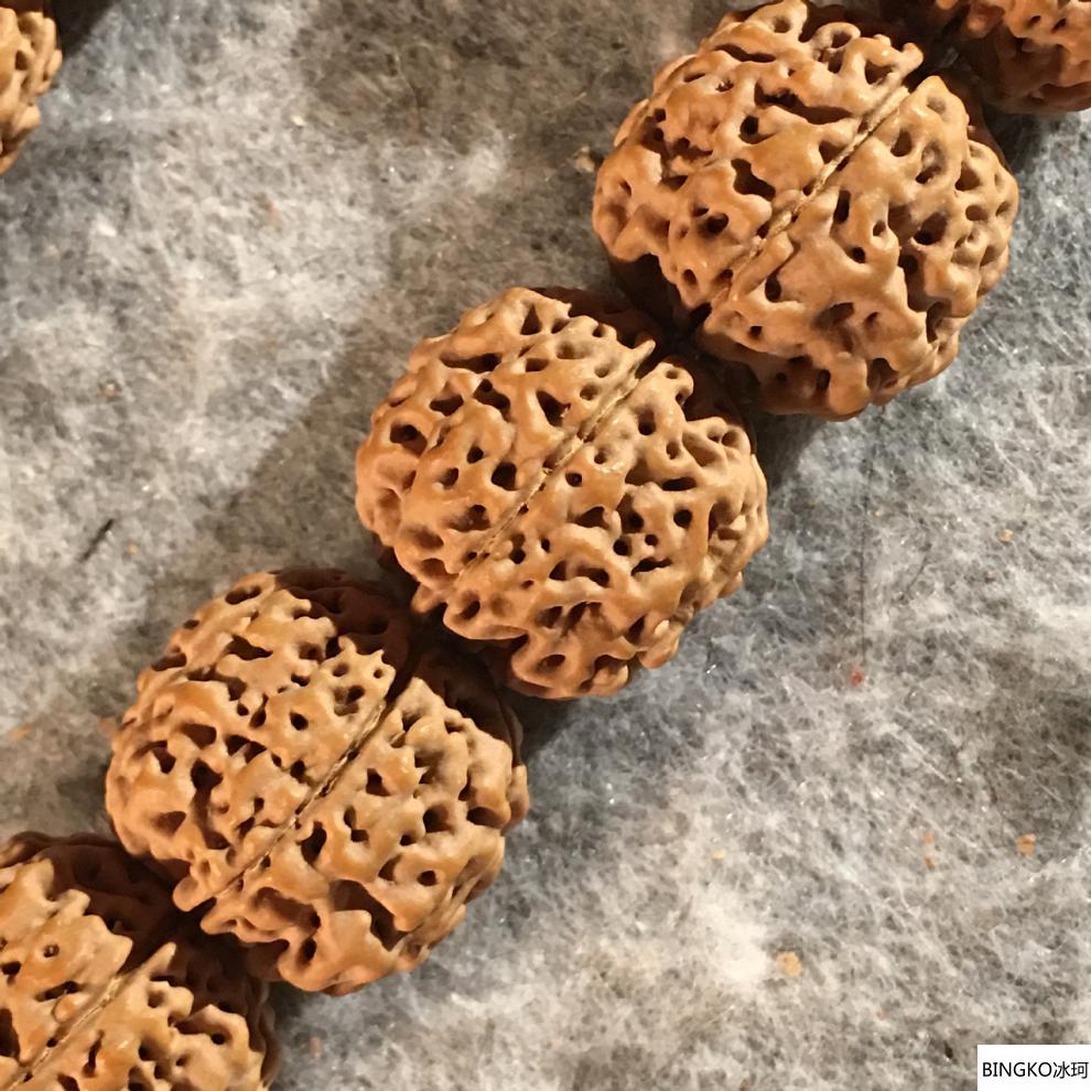 冰珂天然蜂窝小金刚菩提手串 金刚菩提子手串单圈 文玩男士佛珠老树