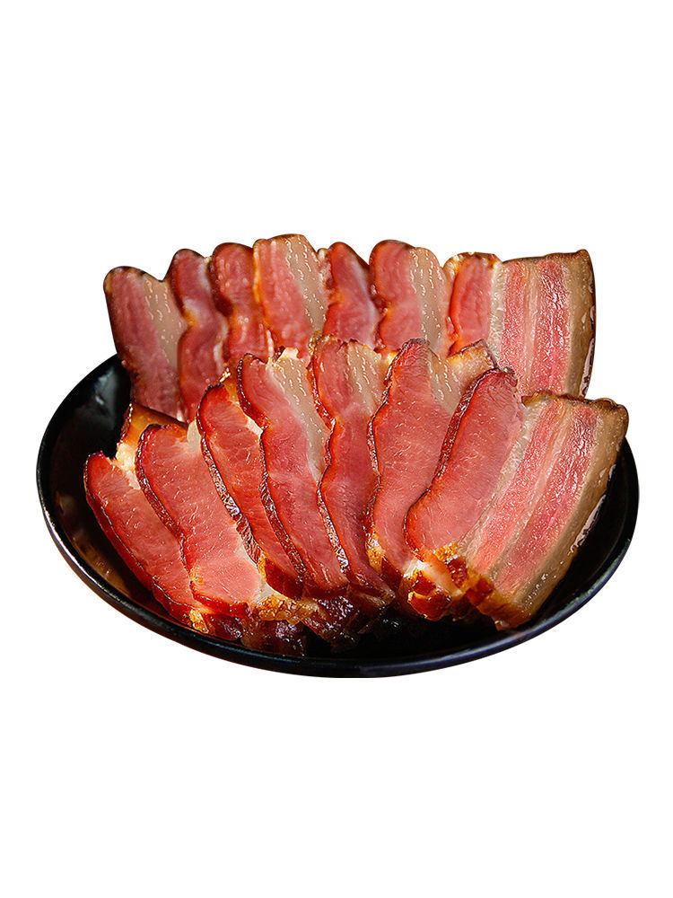 贵州特产农家麻腊肉500克微熏腊肉土猪五花肉腊腿肉 (土猪)五花腊肉3