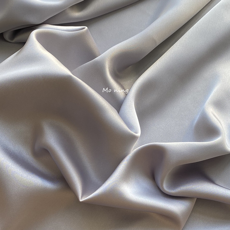 夏季仿三醋酸缎面布料透气丝滑垂坠礼服吊带裙阔腿裤时装面料 1#大