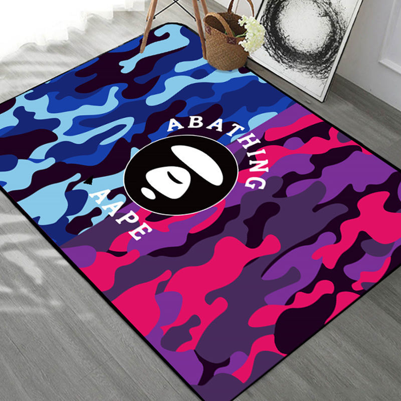 太美鑫潮牌地毯个性客厅网红同款创意kaws地毯卧室床边毯衣帽间卡通