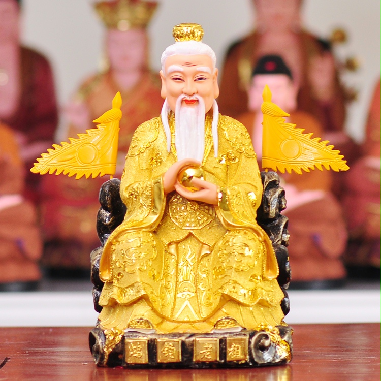 鸿钧老祖神像洪君老祖师爷家鸿钧道人家用道观树脂摆件佛像12寸30厘米