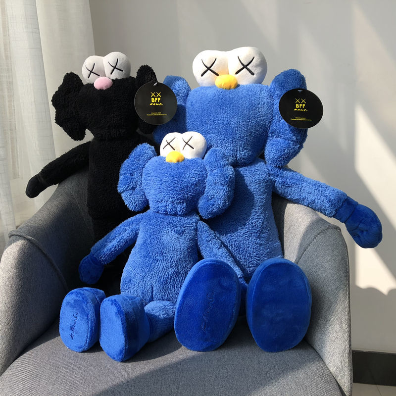 芝麻街bff公仔kaws玩偶毛绒玩具林俊杰同款娃娃bff粉色公仔90厘米