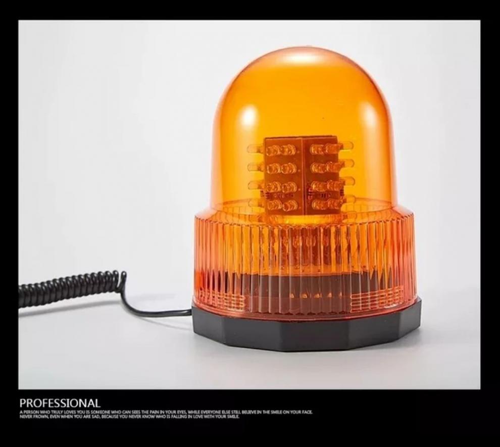 适用于校车警示灯汽车吸顶灯黄色旋转爆闪灯工程车校车救援车开道灯