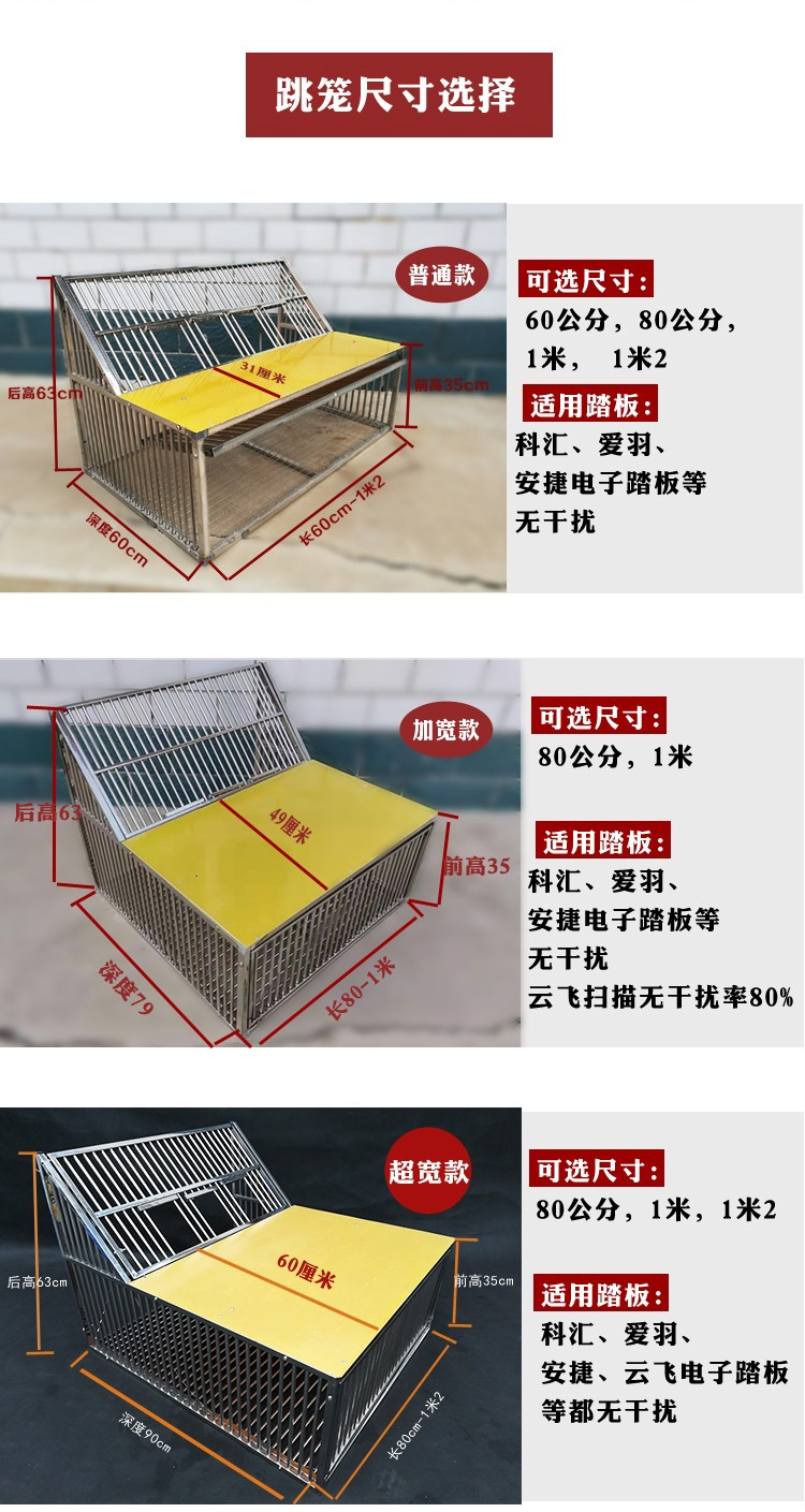 不锈钢信鸽跳笼鸽子鸽舍鸽笼跳门口赛鸽欧式进口门活络门低价 1.