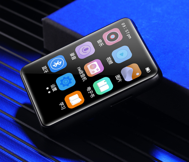 安索夫ansuofu全面屏mp3mp4随身听学生版超薄蓝牙便携式金属触屏mp5