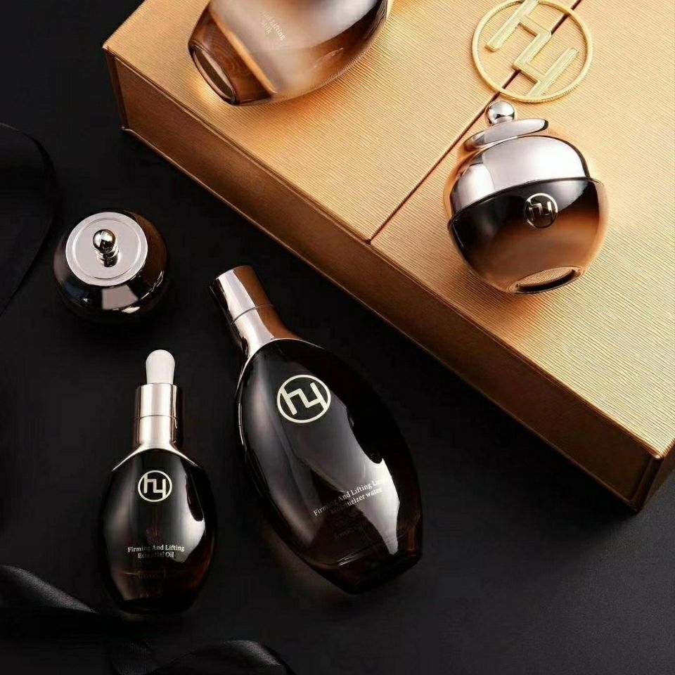 韩叶新品套盒五件套化妆品保湿紧致抗皱提亮肤色收缩毛孔套装【图片