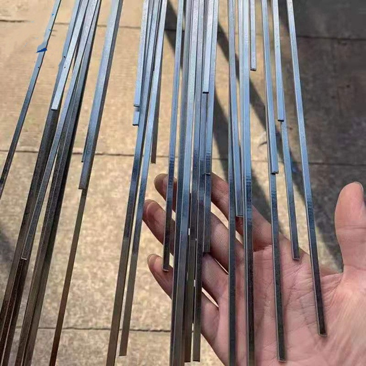 304不锈钢条 小直径扁钢 实心 扁条方钢 小钢条 1 2 3 4 5mm 厚1毫米*