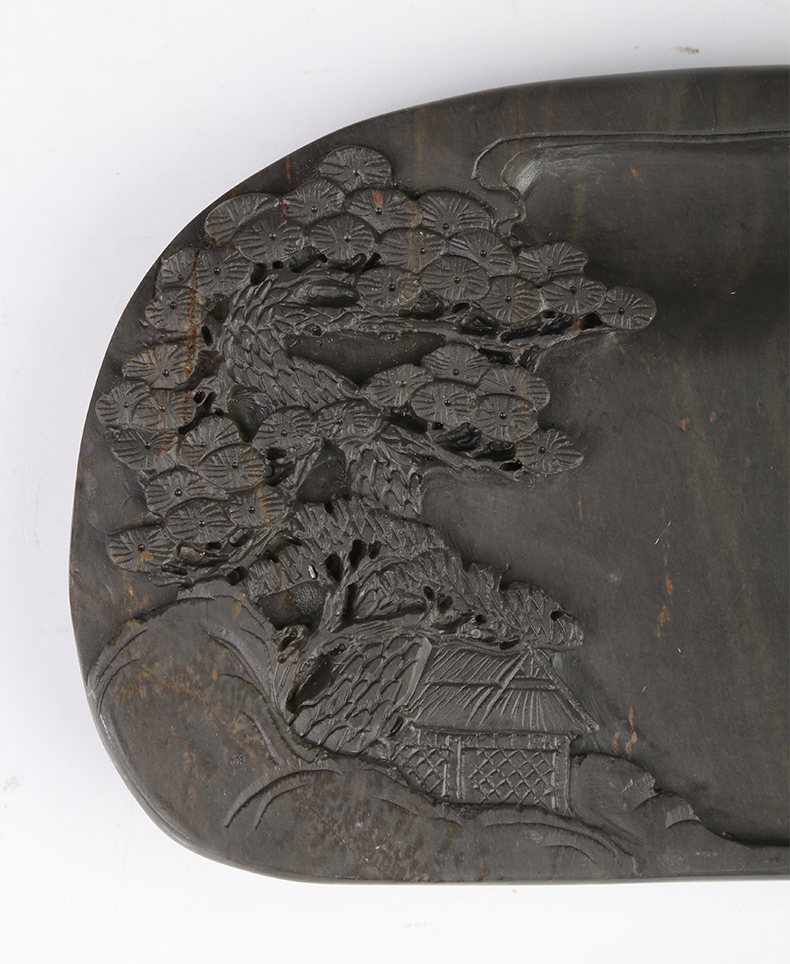 六品堂肇庆端砚梅花坑老坑宋坑麻子坑砚台精雕端砚201710650