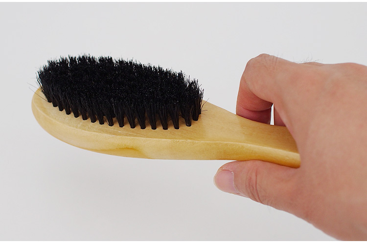 纯猪鬃毛鞋油刷子长柄软毛鞋刷多功能不伤鞋皮鞋擦鞋神器洗鞋刷小号