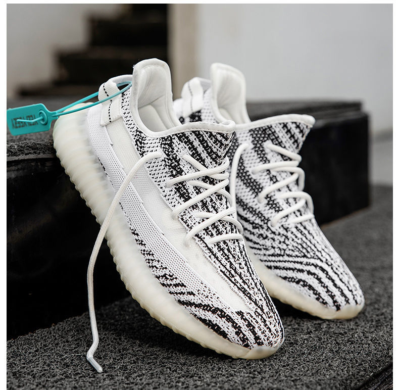 350男女运动跑步椰子鞋子男士591050卡其蓝色爆米花女鞋35码优先发货