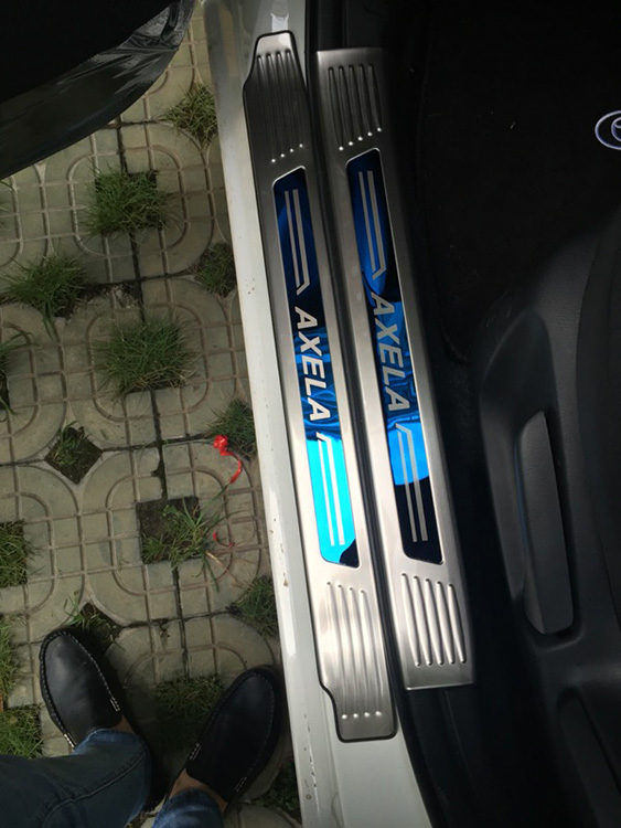 马自达3昂克赛拉专用脚踏板改装门槛条1420款新昂科塞拉迎宾踏板内置4