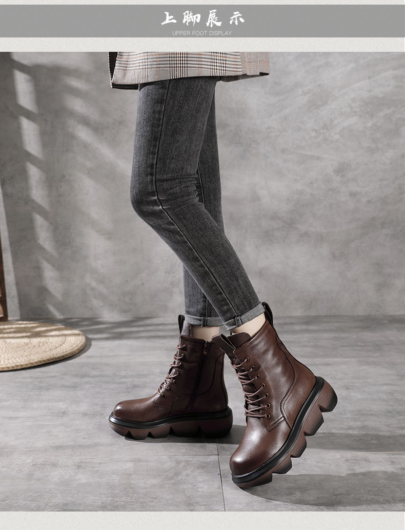 马丁靴女冬季加绒加厚马丁靴女冬加绒加厚2021年新款短靴女坡跟保暖中