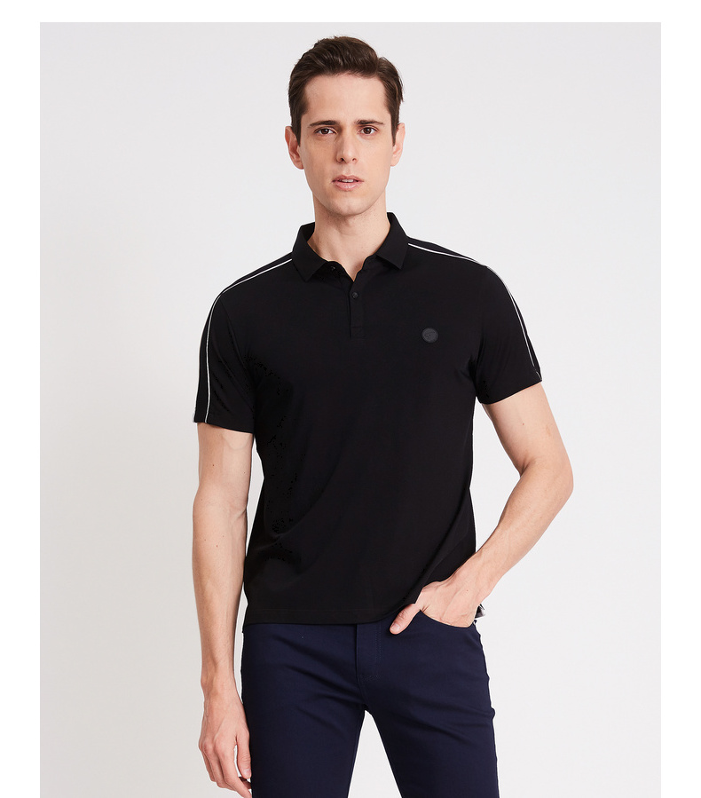 2021夏季新款沙驰休闲商务短袖t恤polo衫 本白 54【图片 价格 品牌