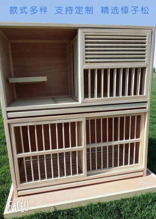 鸽具巢箱鸽子配对笼赛鸽巢箱信鸽配对笼松实木质制组合巢箱鸽子笼百叶