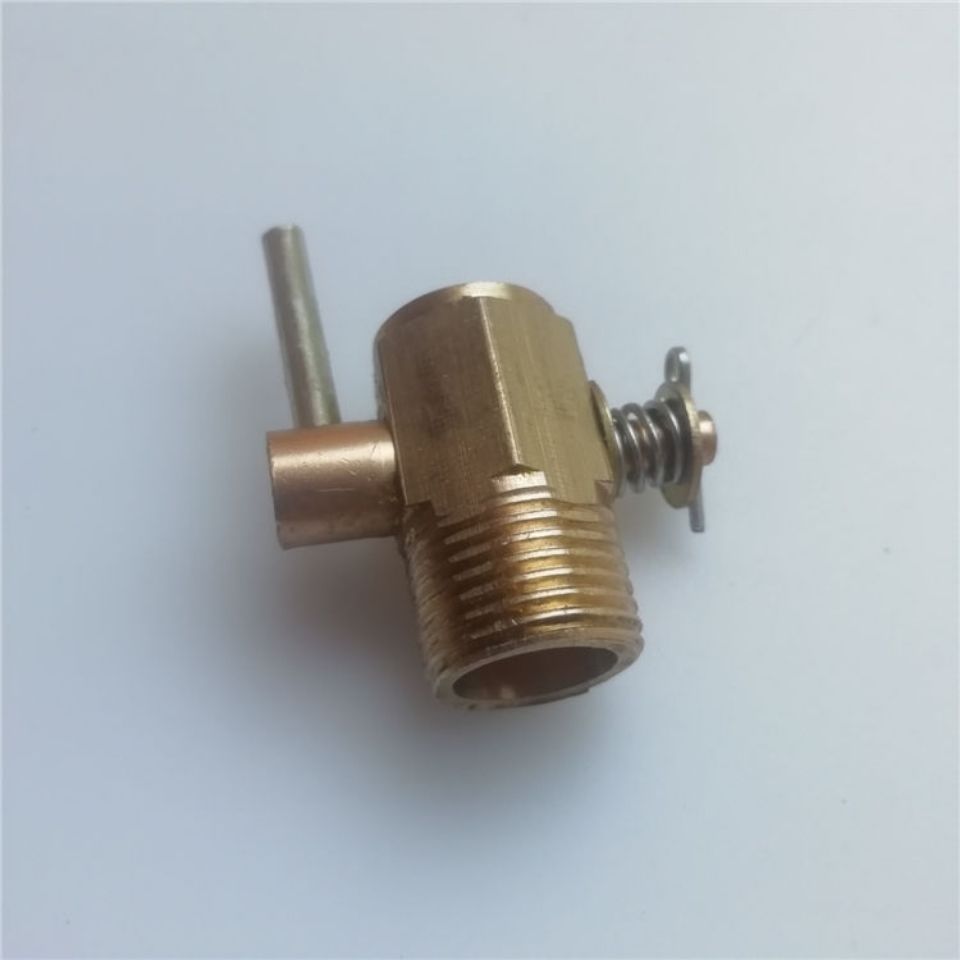 单缸农用车三轮车拖拉机单缸柴油机水箱放水开关 3/8纯铜加厚放水开关