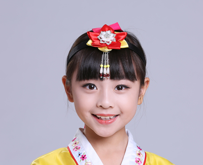brangdy 传统韩服发饰发箍发带韩国头饰少数民族朝鲜族发饰发带表演