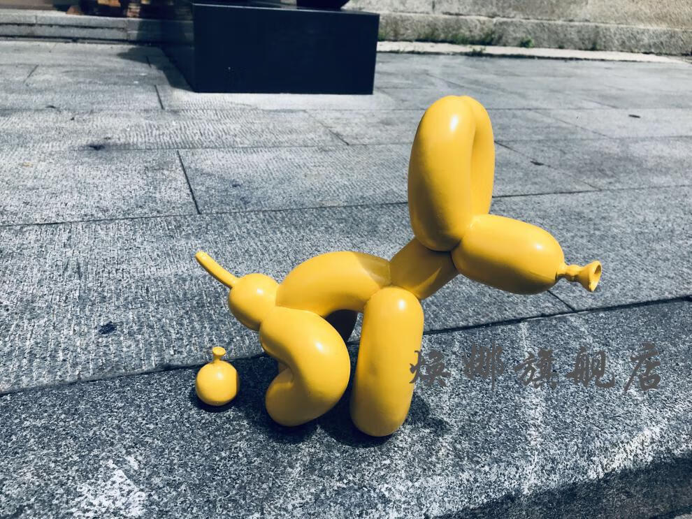 卡通狗雕塑摆件杰夫昆斯jeffkoons便便气球狗狗系摆件雕塑北欧ins潮流