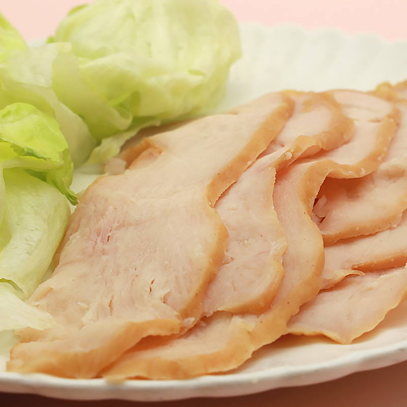 鸡胸肉三明治熏沙拉烟熏健身即食烘焙冷冻 大成香薰鸡肉片1kg*2【图片