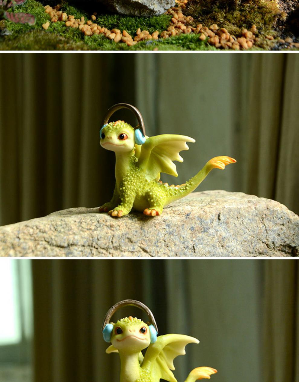 创意卡通小龙摆件树脂可爱公仔生肖礼品办公桌面摆设小