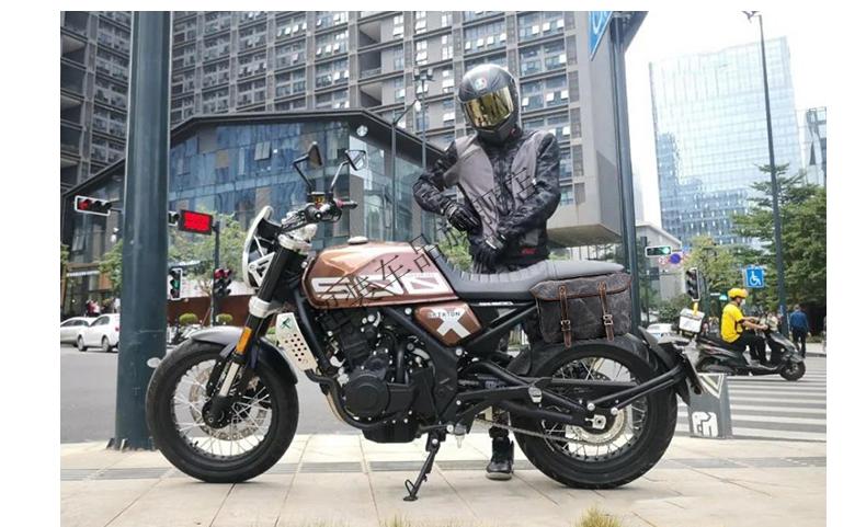 适用高金gk500/flame500改装快拆边包复古摩托车防水侧包带支架定制