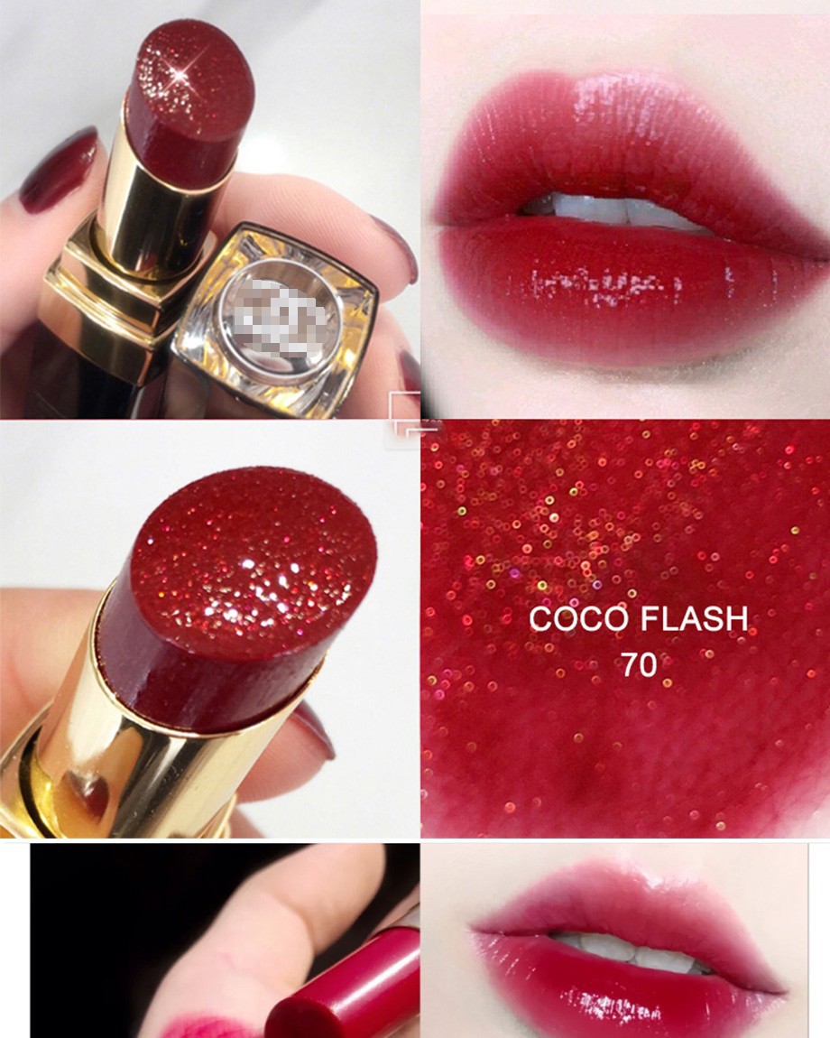 【教师节礼物】香奈儿(chanel)口红女士经典限量 可可小姐炫光唇膏 70