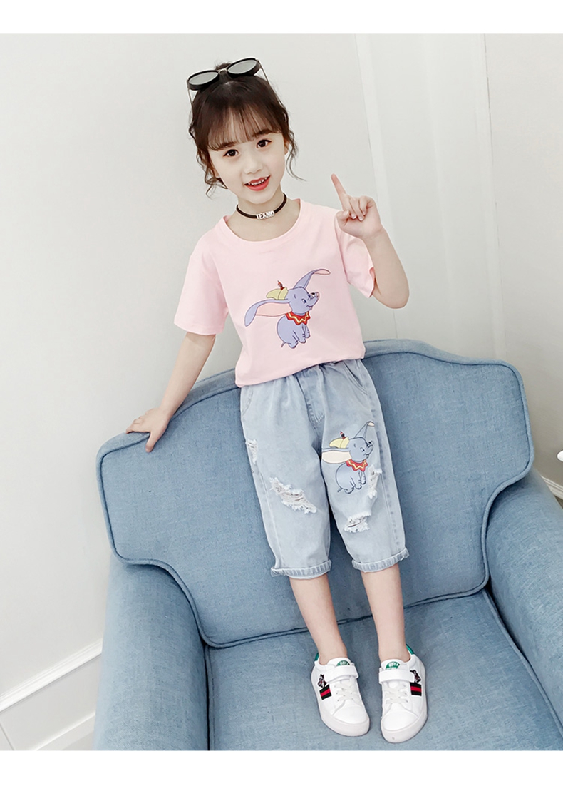 女童夏装套装2021新款儿童装洋气网红女孩七分裤夏季大童时髦韩版