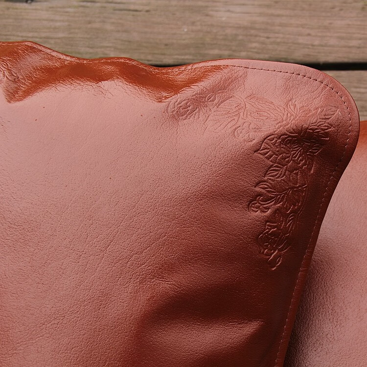 牛皮枕头套牛皮枕套夏季凉席枕席单人头层水牛皮海宁一对软枕片枕头整