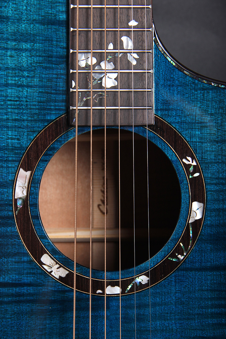 专业高端哑光亮光单板guitar吉他41寸云杉面虎纹枫木搽色民谣乐器