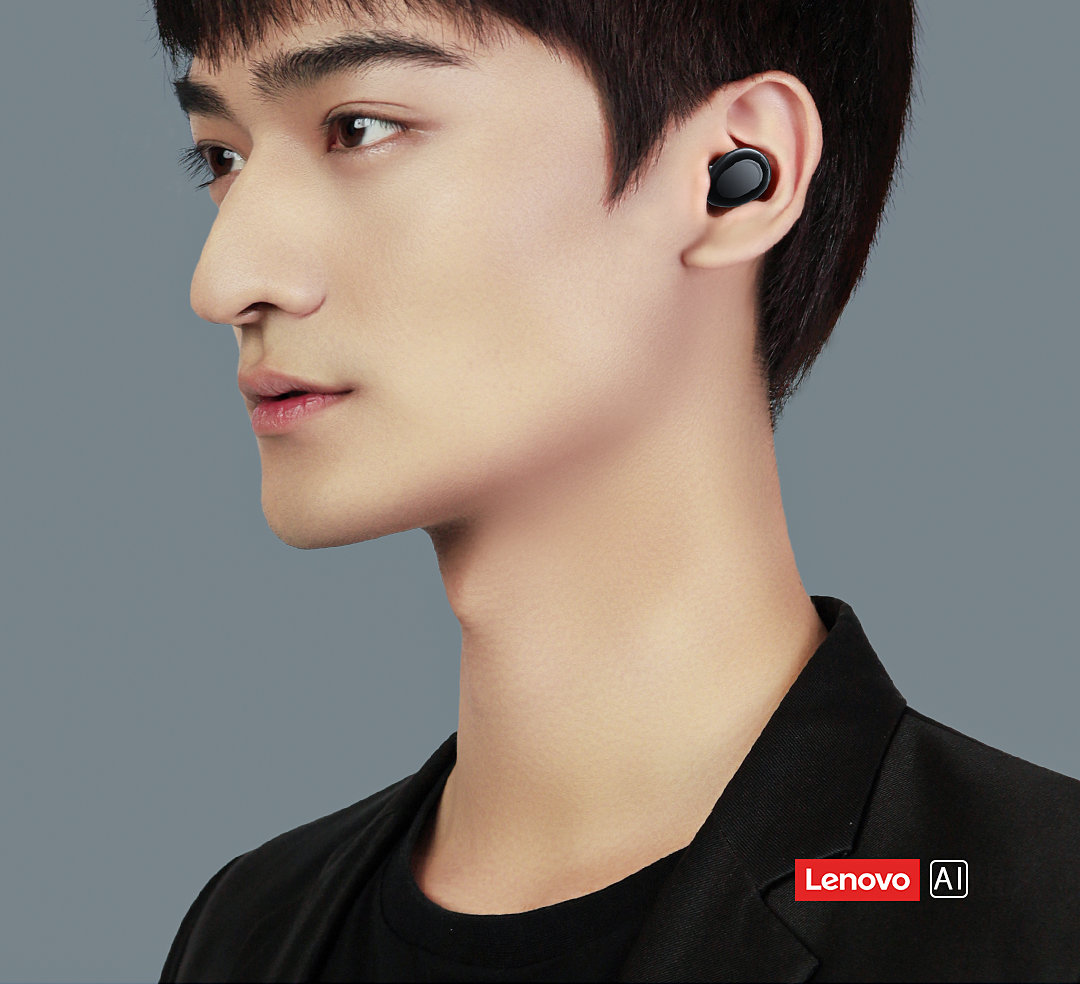 联想h15无线蓝牙耳机双耳入耳式隐形降噪运动跑步长待机续航大电量