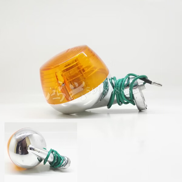 摩托车转向灯适用铃木钱江隆鑫力帆转向灯指示灯总成 6(软胶转向灯)