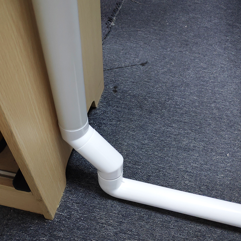 卫生间蹲便器冲水箱45度下排水管转接弯头靠墙入墙移位移50管配偏90度