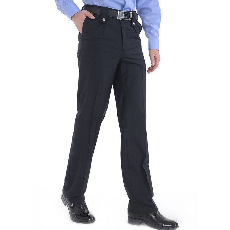 保安裤毛料交通执勤裤子男女季保安薄夏裤加厚冬裤治安可调节春秋裤