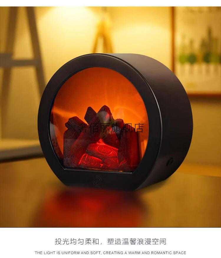 仿真火焰led电子火炉乔迁进宅火盆喜庆搬家仪式用品入宅入户摆件 圆