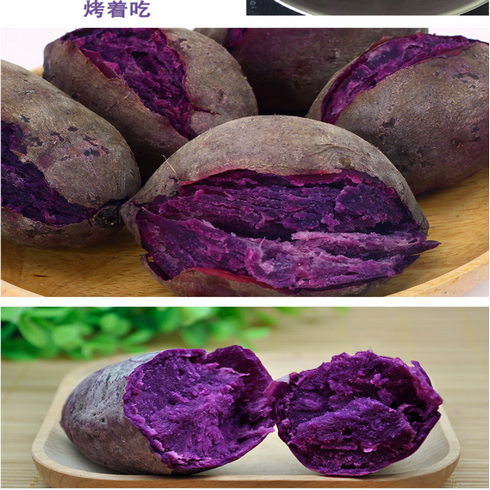 五斤装新鲜紫薯紫心薯农家小紫薯红薯农家紫香薯紫芋头整箱生鲜8斤装