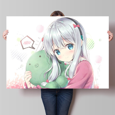 埃罗芒阿老师动漫海报周边二次元和泉纱雾壁纸宿舍卧室超大墙贴纸