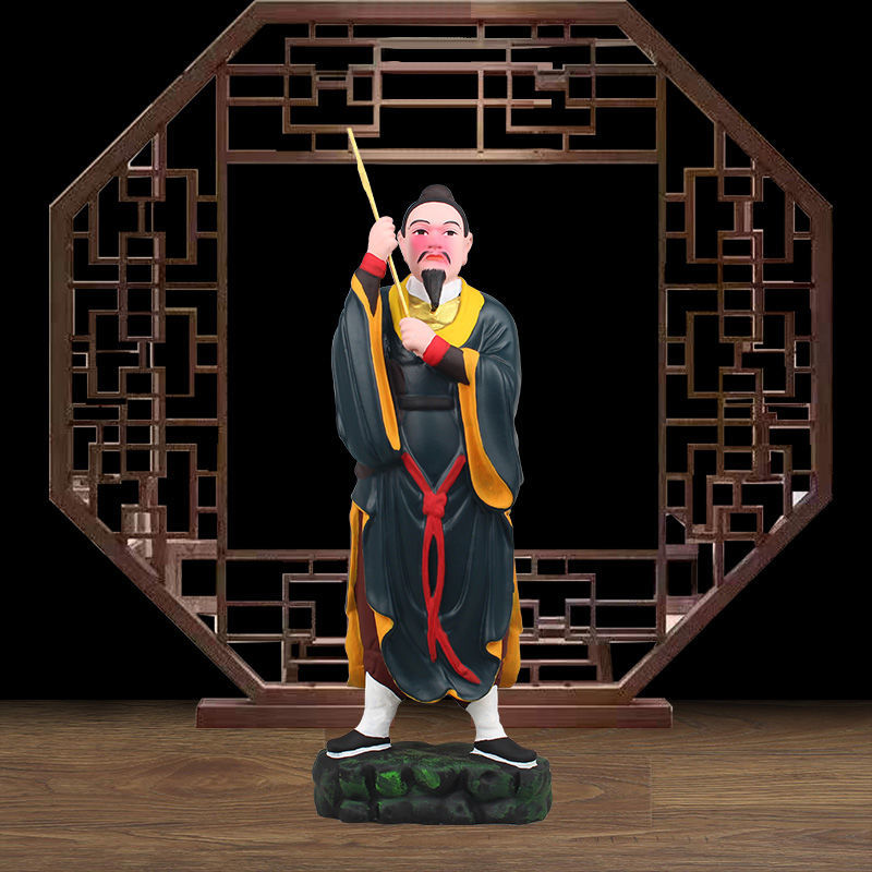 60龙虎山张天师神像16寸张道陵正一真人王长赵升护法家居供奉摆件