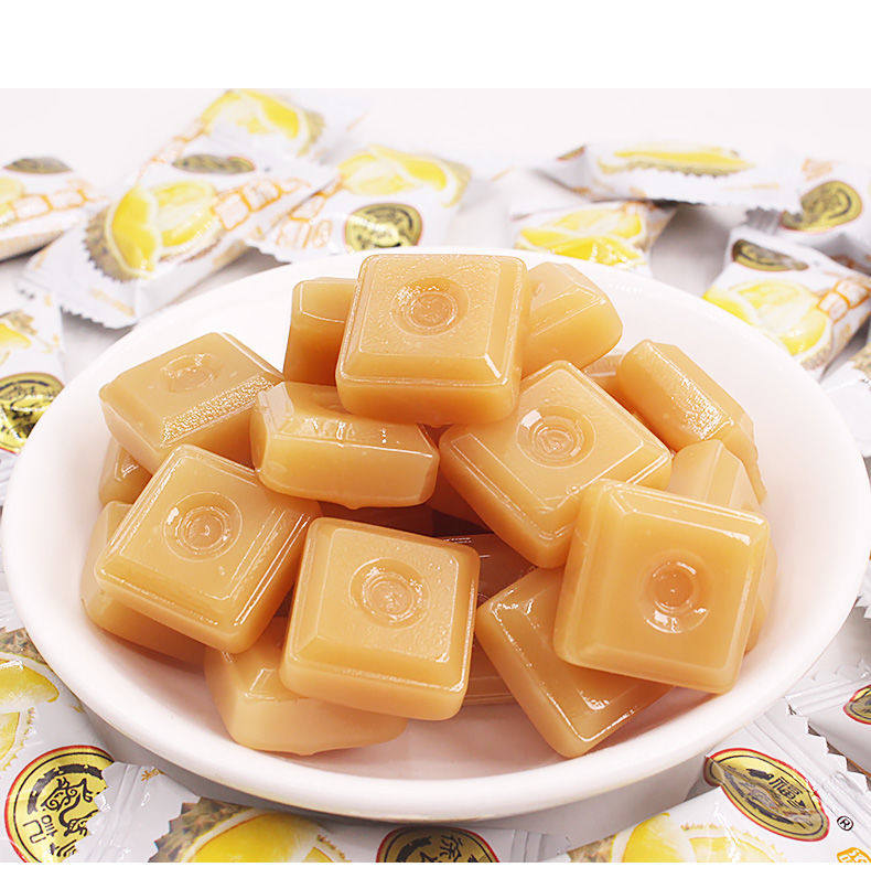 徐福记特浓榴莲糖特浓软硬婚庆年货喜糖果休闲儿童零食海南特产250g