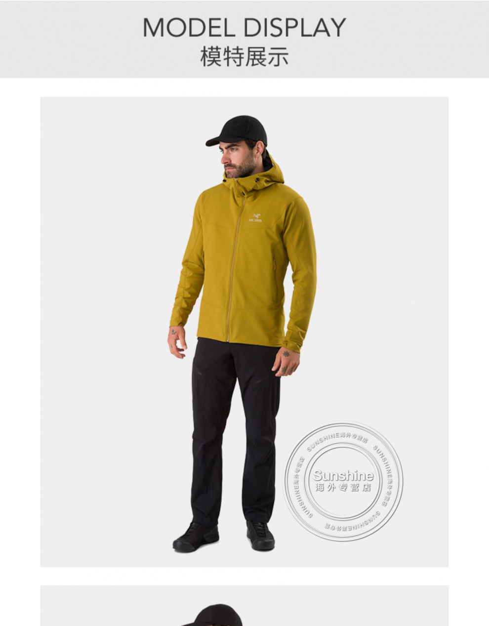 始祖鸟(arcteryx)gamma lt 男士户外轻量防风防雨软壳夹克户外连帽