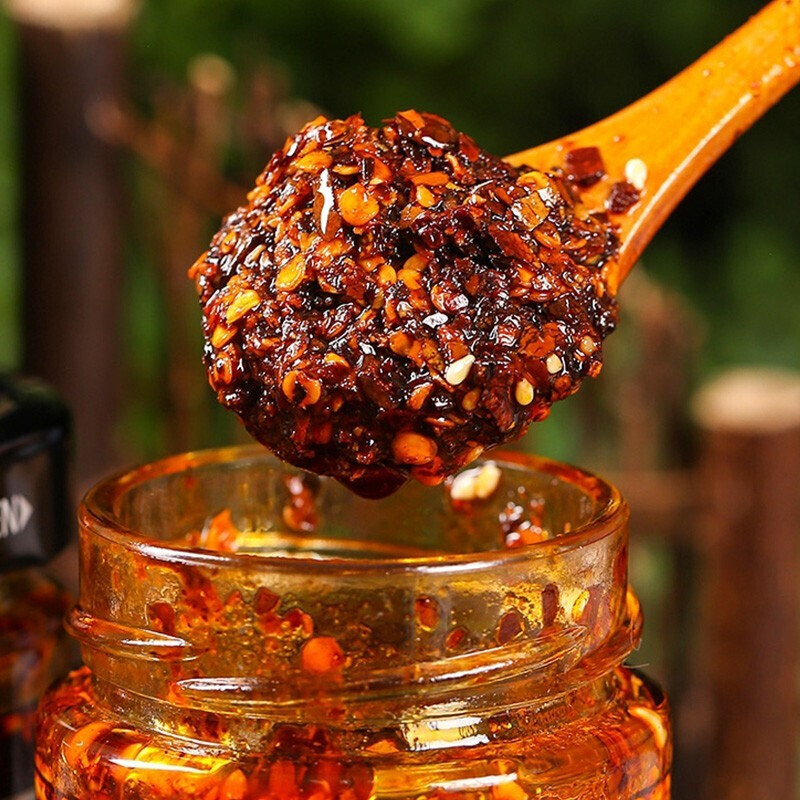 山里郎云南油辣椒200g2瓶装香辣红油辣椒油泼辣子凉拌凉皮调味料果仁