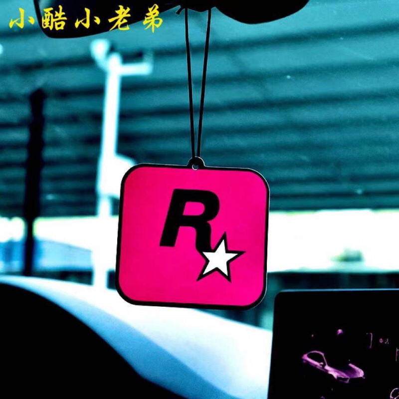 香片车载香薰车内香膏gta游戏周边r星香片车载香薰片后视镜挂式香水片