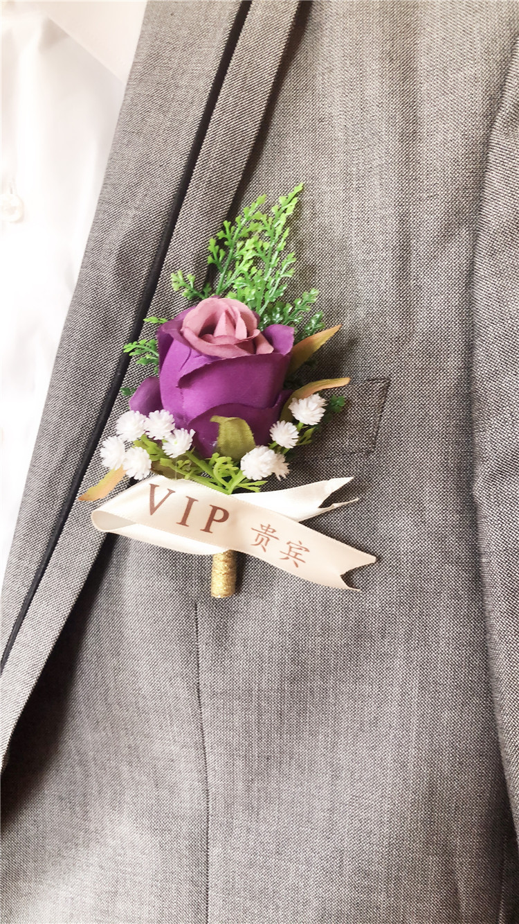 仟佰盾(chiefdon) 高端商务男士胸花 嘉宾襟花 会议年会活动开幕开业